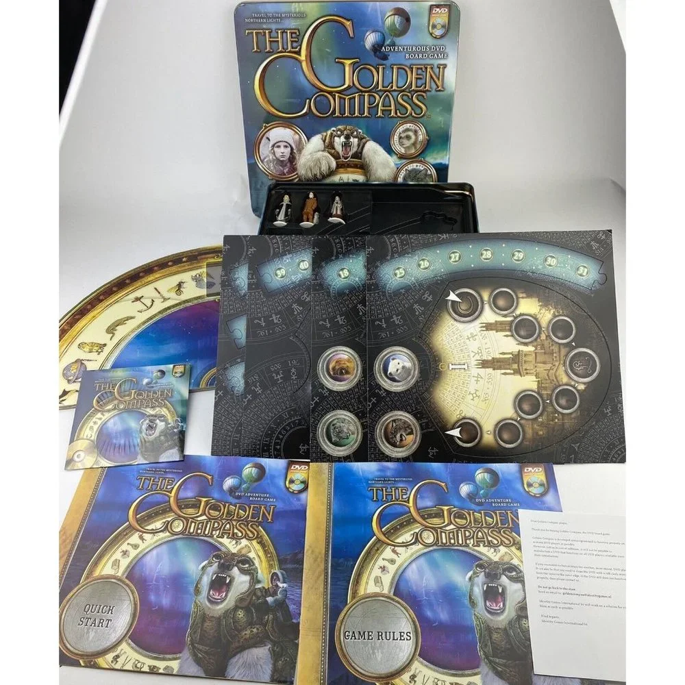 The Golden Compass the‎ Game Board Dvd Metal Tin Complete